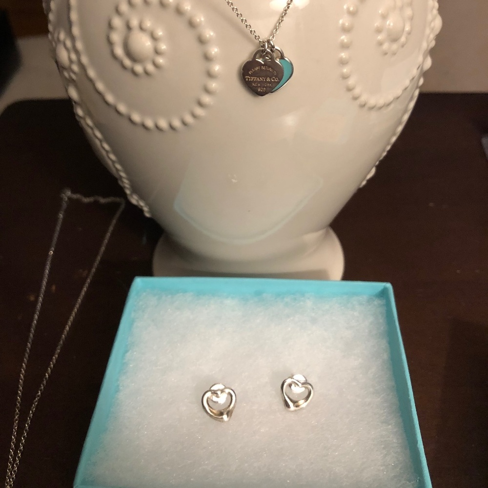 Sterling Silver Heart Earrings Tiffany & Co.